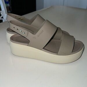 Croc Platform Sandals